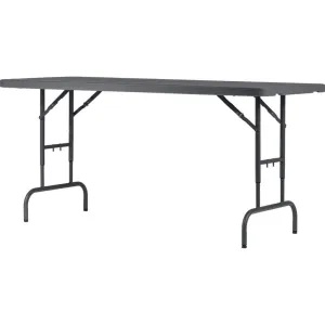 Eight shirts arranged on table in black, olive, grey, blue, white, red, mustard, and green.