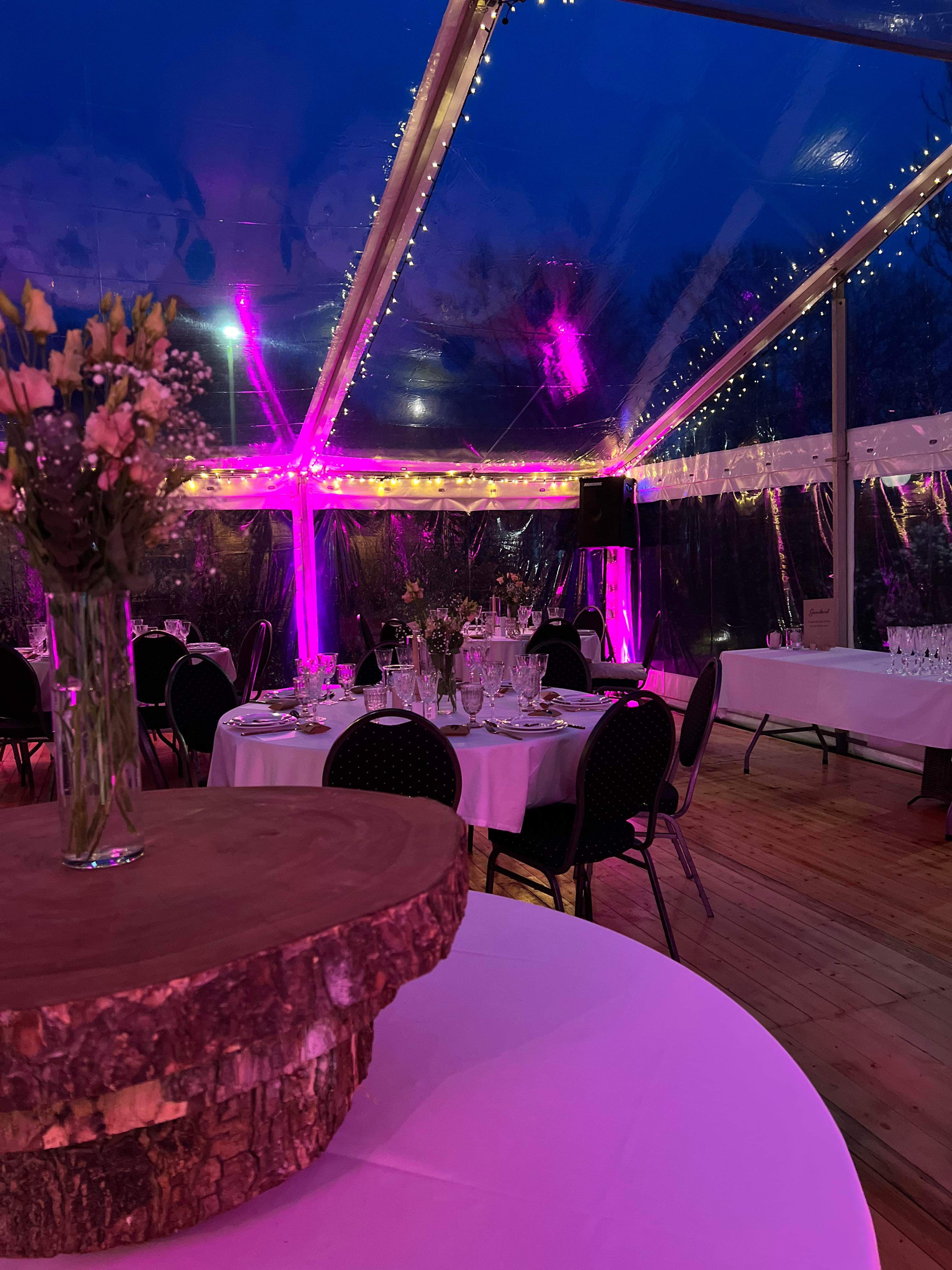 Eight shirts arranged on table in black, olive, grey, blue, white, red, mustard, and green.