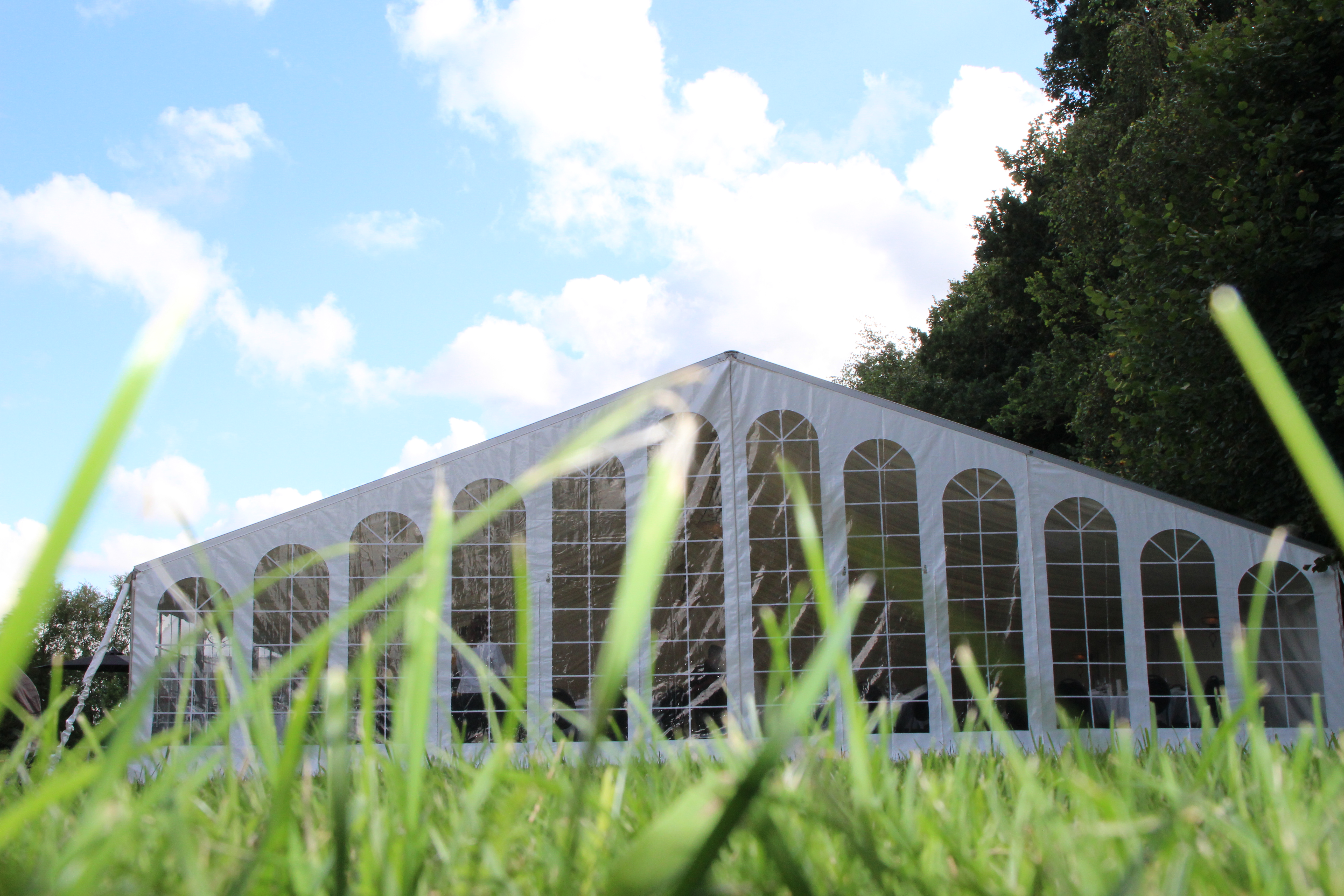Eight shirts arranged on table in black, olive, grey, blue, white, red, mustard, and green.