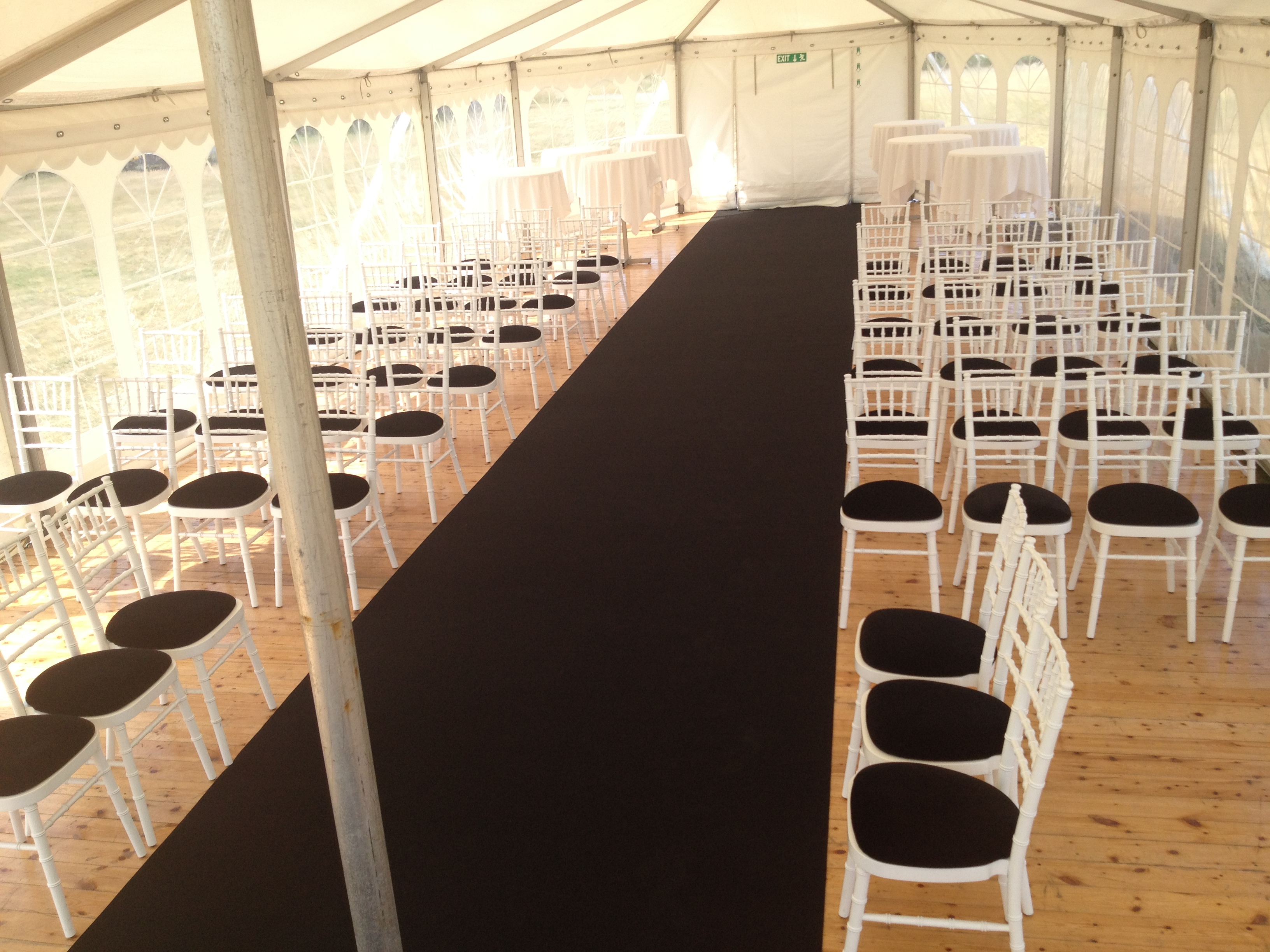 H. Gulvtæppe til telte ( sort ) pr m2 thumbnail 2