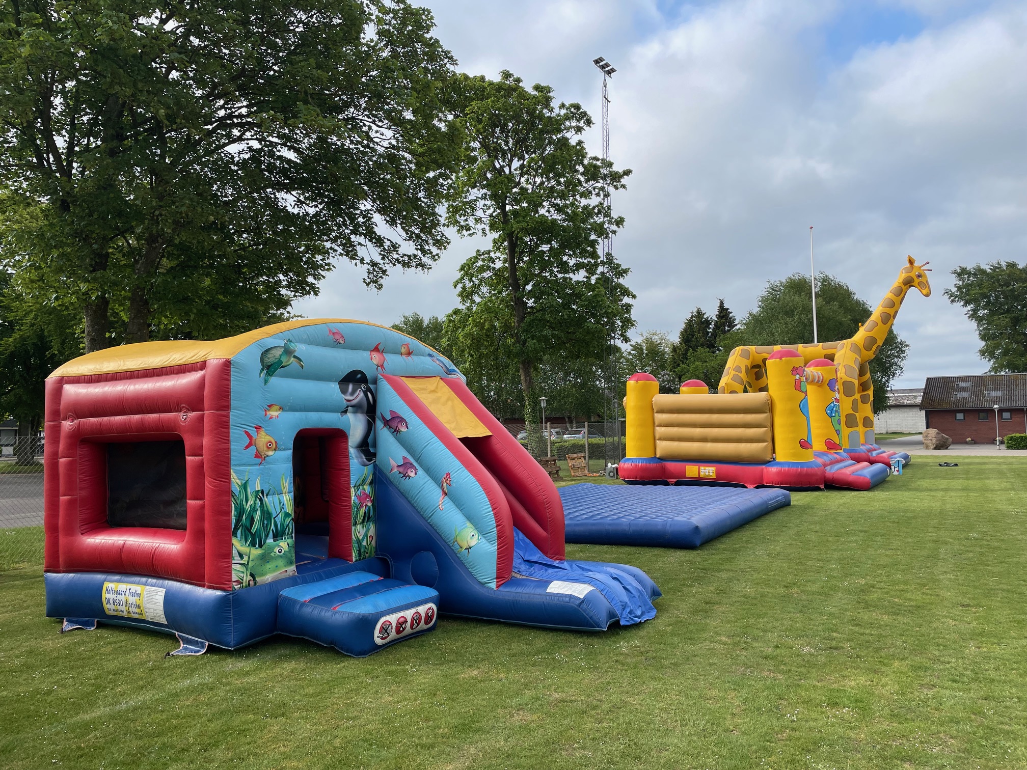Eight shirts arranged on table in black, olive, grey, blue, white, red, mustard, and green.