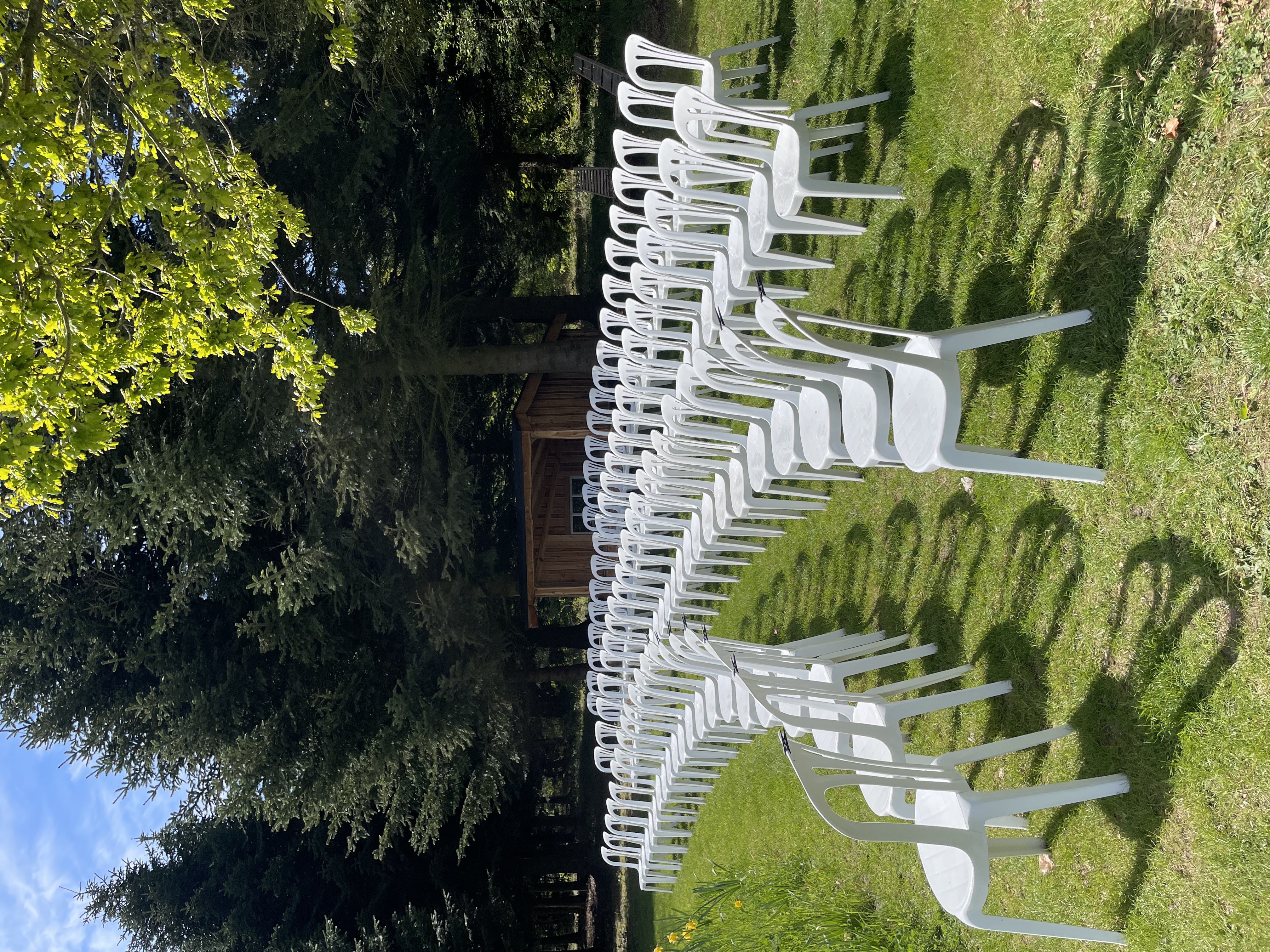 Hvide plast stole 1 thumbnail 1