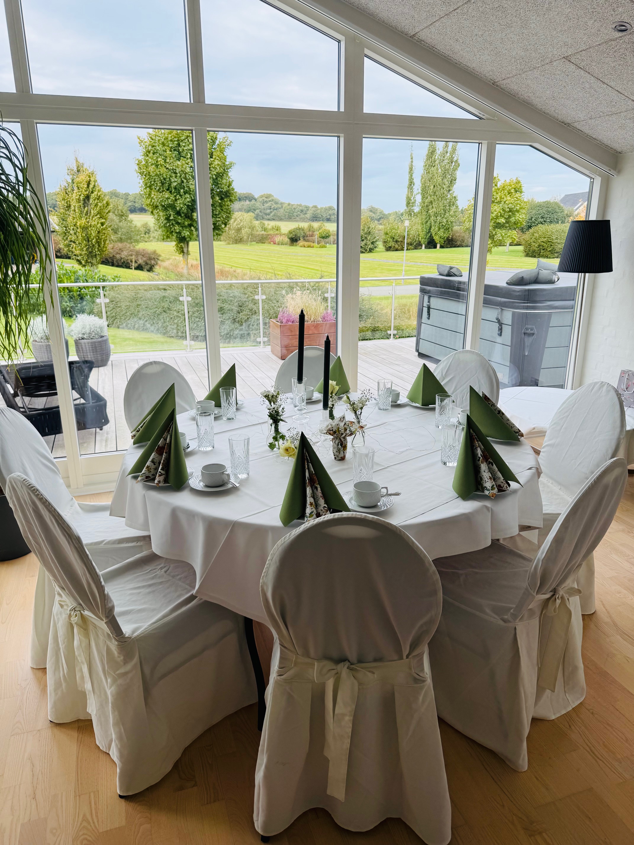 Overtræk til guldstole, råhvid thumbnail 1